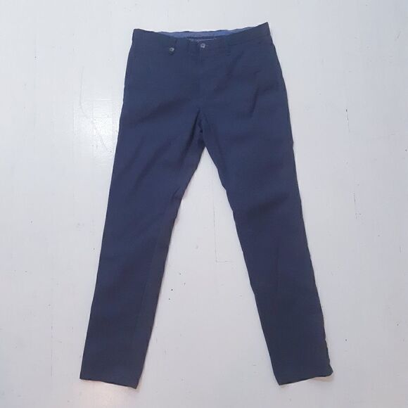 Tommy Hilfiger Navy Houndstooth Trousers - Picture 3 of 12